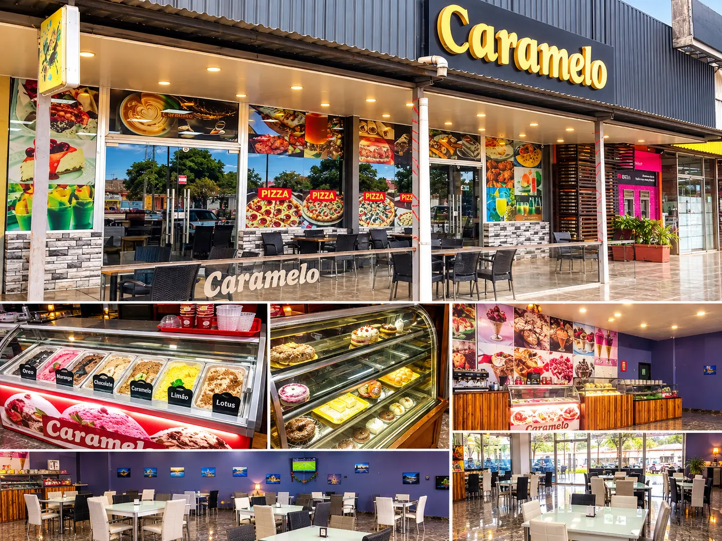 Seleção de ambientes e produtos da Caramelo